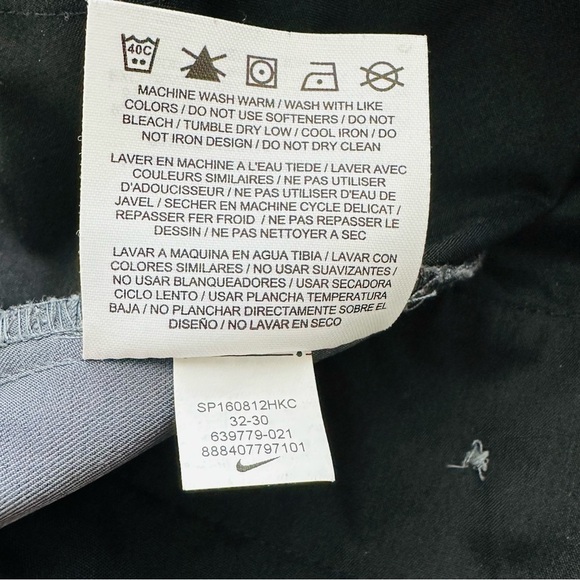 Nike Golf Tour Performance Dri-Fit Gray Golf Pants 639779 021 Men's Size 32 x 30 - Picture 8 of 12